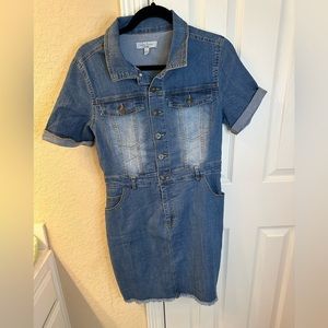 Love Tree Denim one piece skirt size Large
